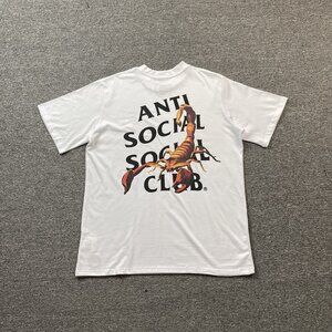 Anti Social Social Club White T Shirt With Scorpion Print